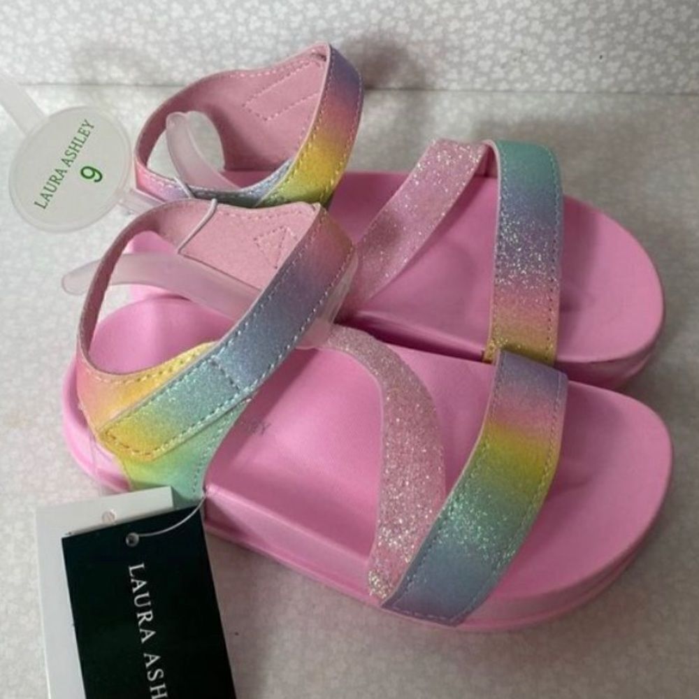 LAURA ASHLEY Josmo Girl’s 9 Toddler Girls Adjustable Sandals